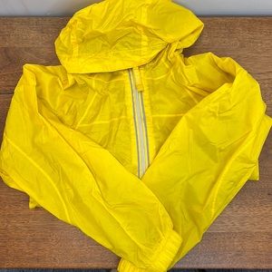 L.L. Bean yellow rain jacket
